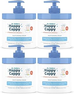 Happy Cappy Dr. Eddie's Moisturizing Cream - Baby Eczema Cream, Eczema Lotion for Kids, Pediatrician-Formulated, Gentle, P...