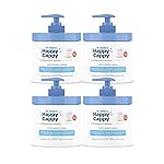Happy Cappy Moisturizing Cream - Baby Eczema Cream, Eczema Lotion for Kids, Pediatrician-Formulated, Gentle, Paraben Free, Hypoallergenic, Soothes Dry Skin - 12 Fl Oz (Pack of 4)