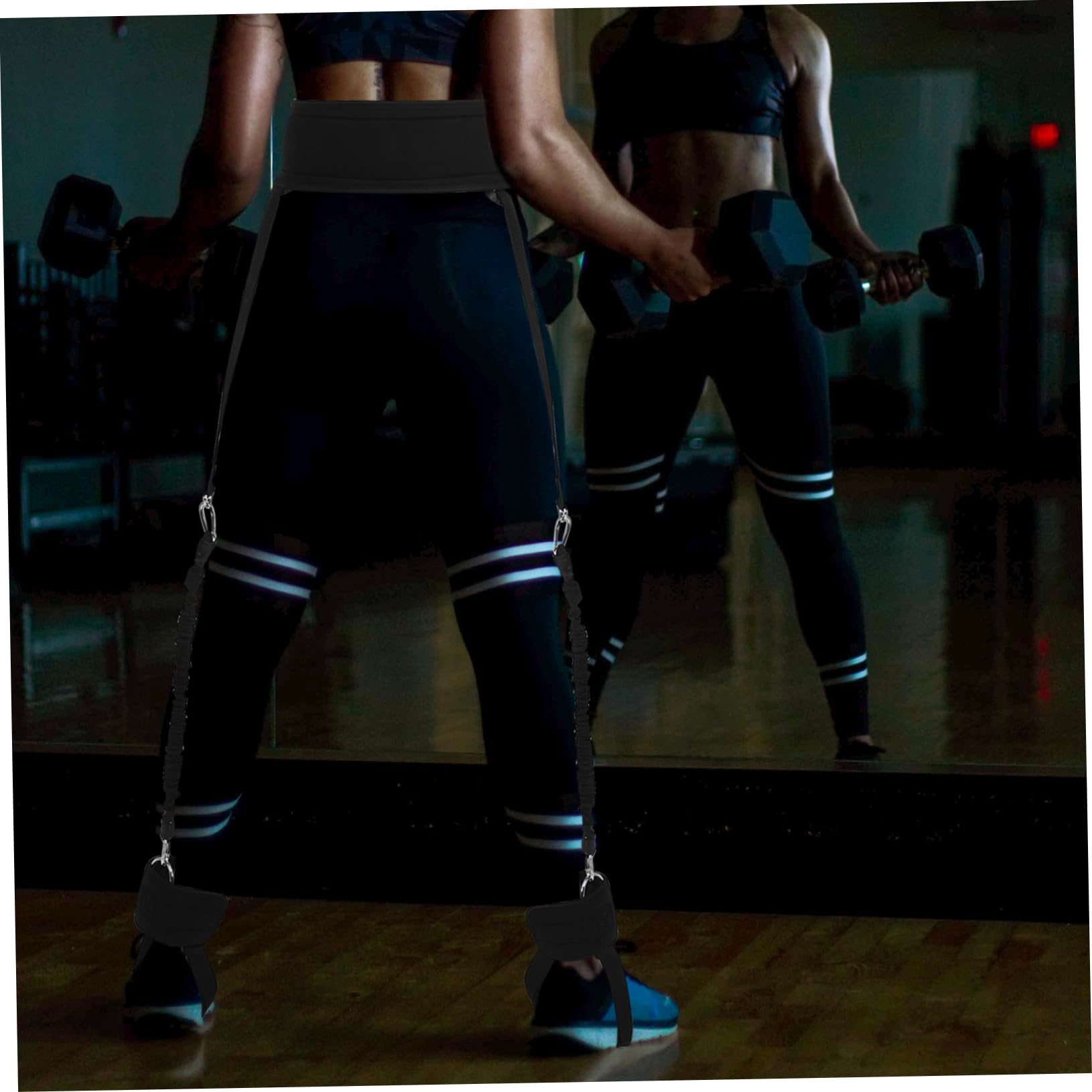 Milisten Klimmzug Band Satz für Fitnessstudio und Zuhause Widerstandsbänder für Fitnessstudios Schwarz für Bein und Hüfttraining
