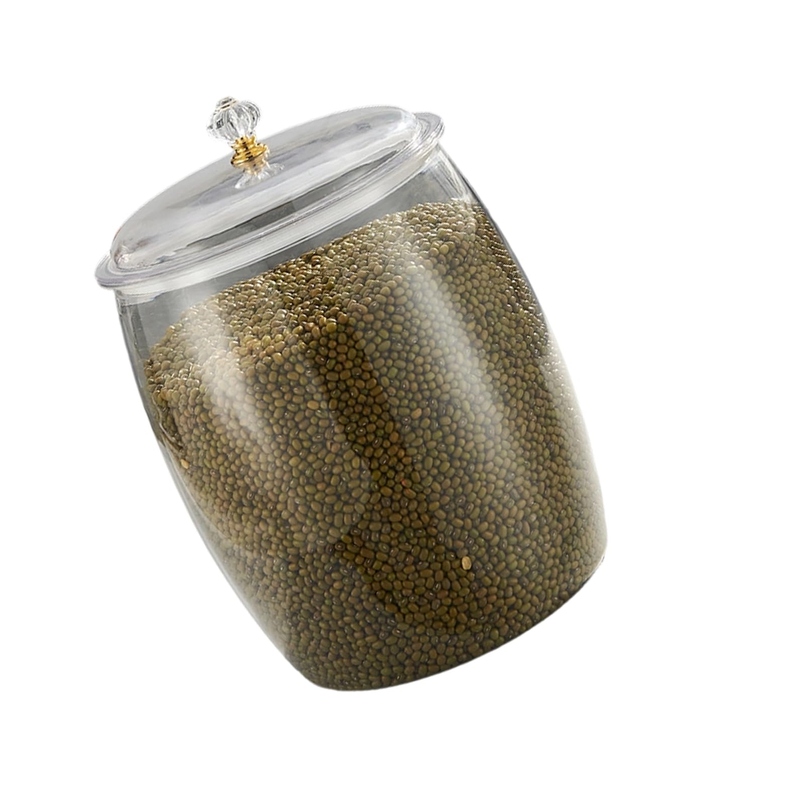 TFAOYS Clear Food Storage Container with Airtights Lids for Kitchen Organization and Dry Goods Preservation Clear Kitchen Storage Jar