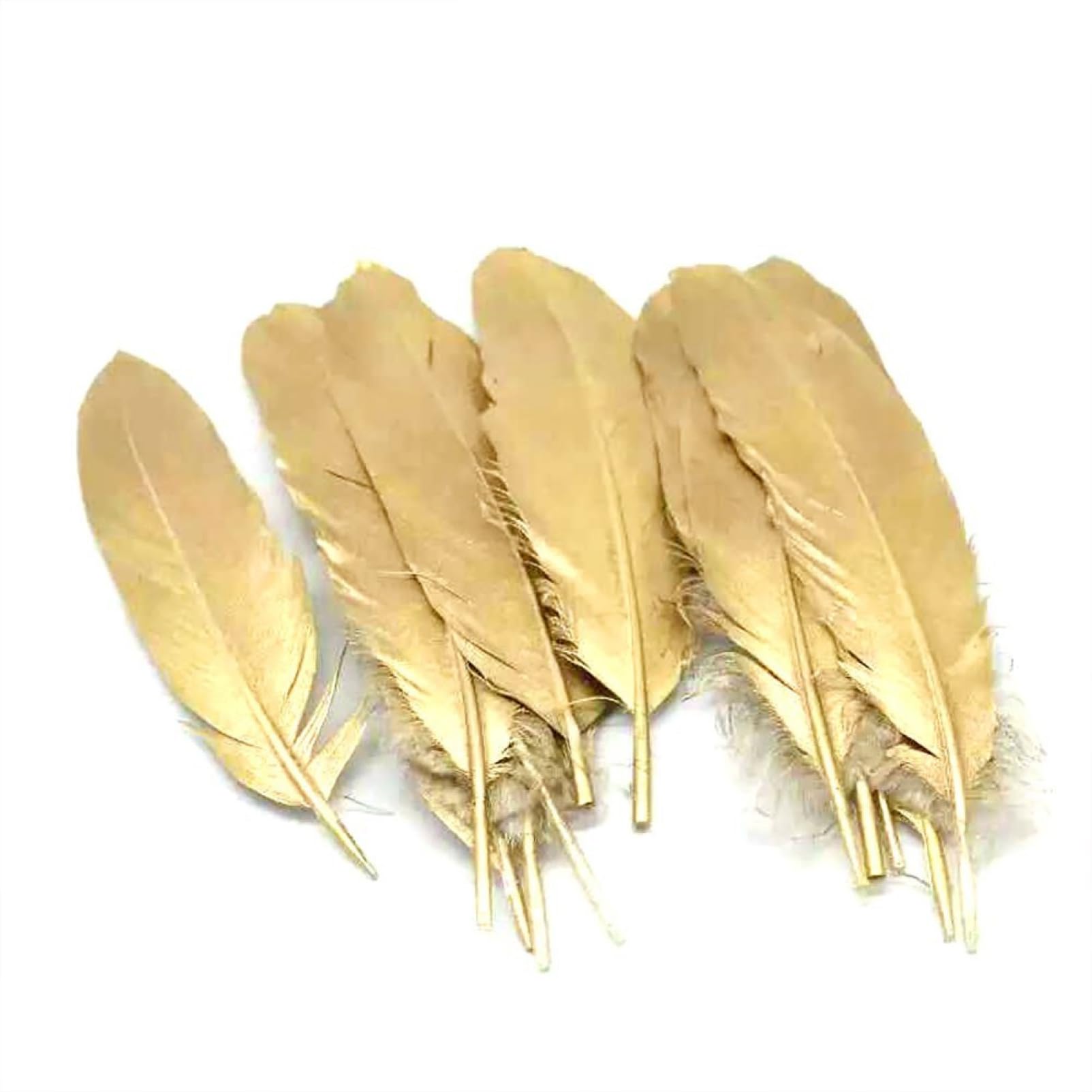Nastro di piume coda, frange, for accessori carnevale con decorazioni nuziali artigianali(Silver 4 6 Inch)