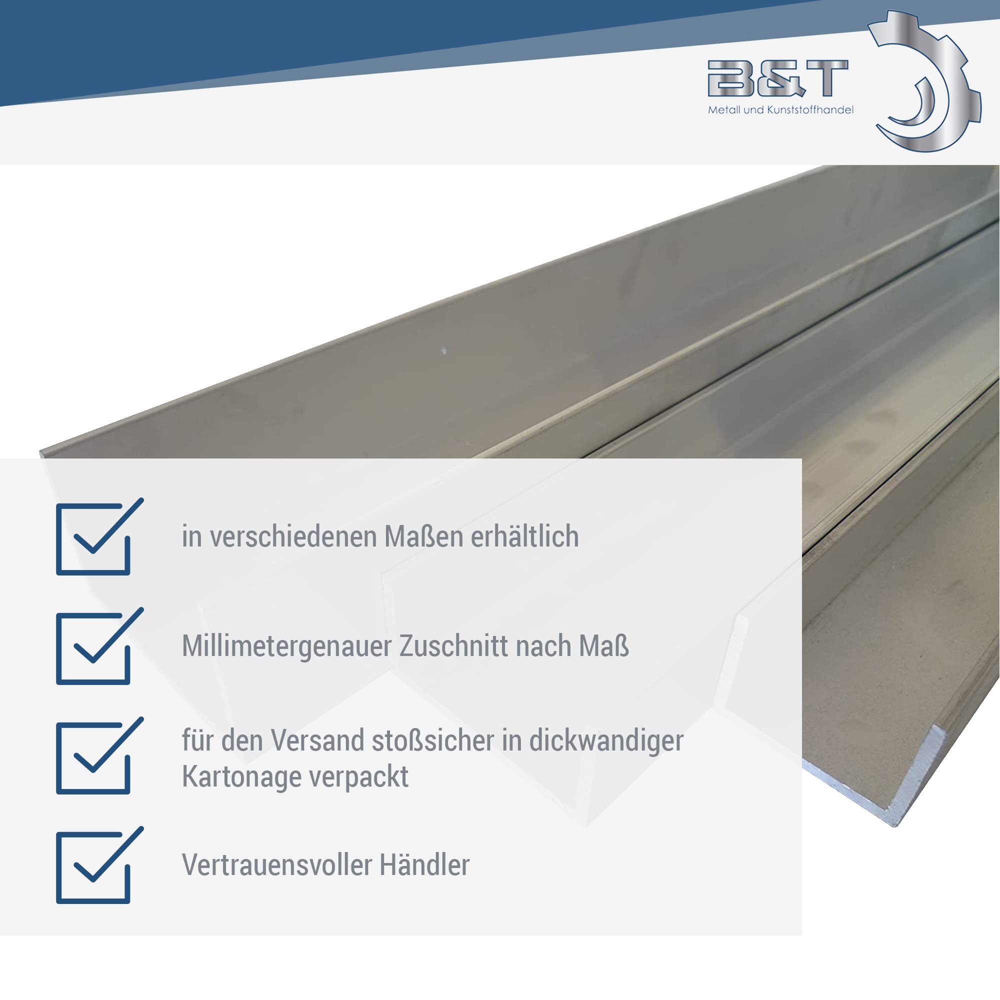 Aluminium U-Profil 25 X 25 X 3 Mm – 0,5 M, Schweißbar, Eloxierfähig, EN AW 6060, Roh