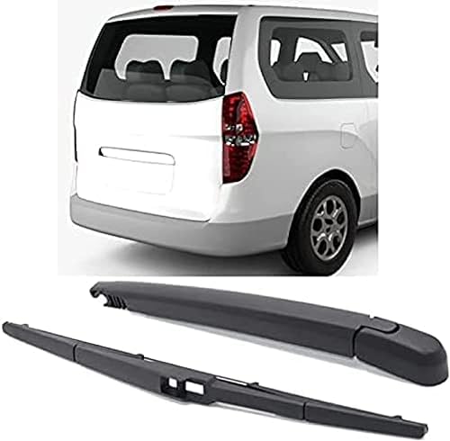 Miniatura 3 de Juego de limpiaparabrisas trasero, compatible con Hyundai Starex H-1 2008-2020 de 14 pulgadas, repuesto de limpiaparabrisas trasero y brazo