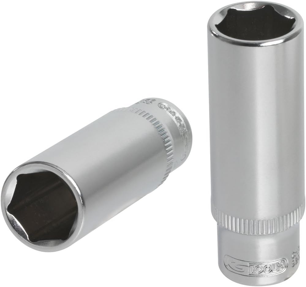 KS Tools 922.1528-1/4'' Long Hex Socket - 11/32'' - Ultimate® Range - Chrome Vanadium - Satin Chrome Finish