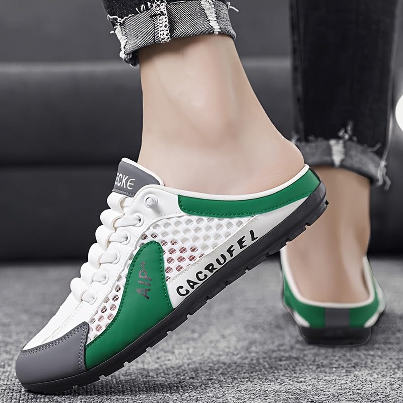 Big Size Men's Comfortable Slippers - Breathable Non-Slip Sports Sandals & Outdoor Walking Fashion Color Block Design3