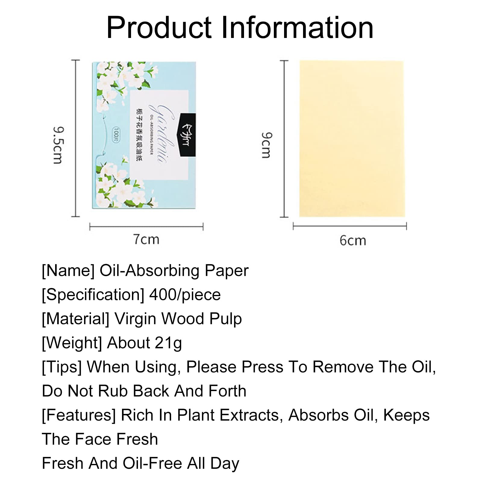 Papel absorbente de aceite facial,400 Papel Secante de Aceite,Hojas de toallas de papel absorbentes de aceite natural, película de papel absorbente de aceite facial de tejido para hombres y mujeres