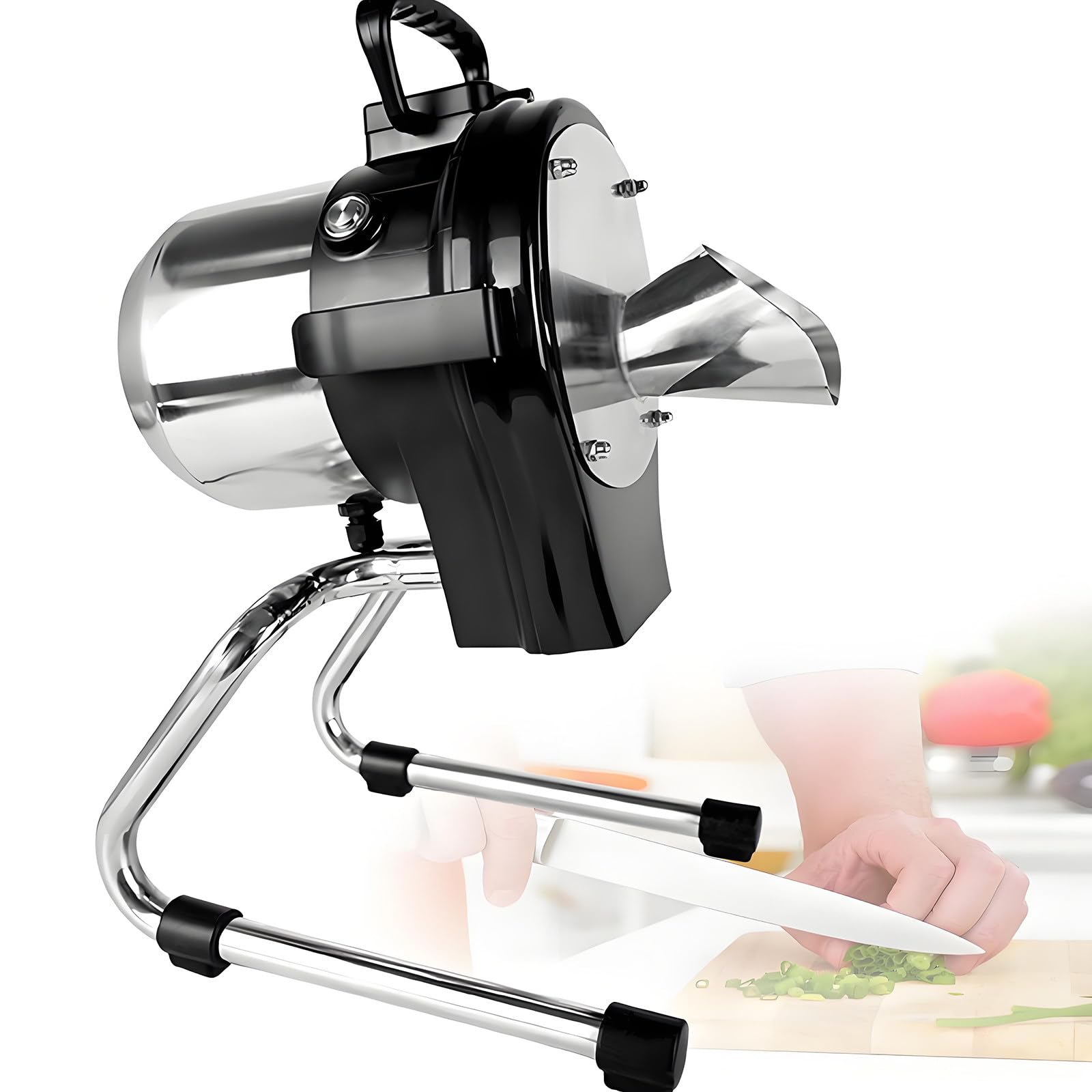Cortador eléctrico de verduras para agilizar la preparación de ingredientes en cocinas