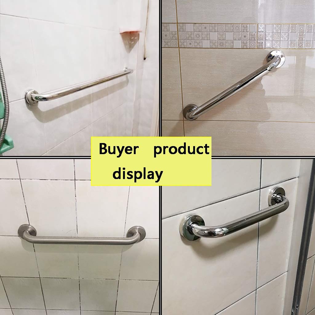 Barra de Agarre para Baño, Apoyabrazos del Cuarto de Baño,Barras de apoyo Manija Soporte de seguridad Pasamanos, Barra de apoyo para baño, Barra de apoyo plateada de 27 pulgadas, Pasamanos p