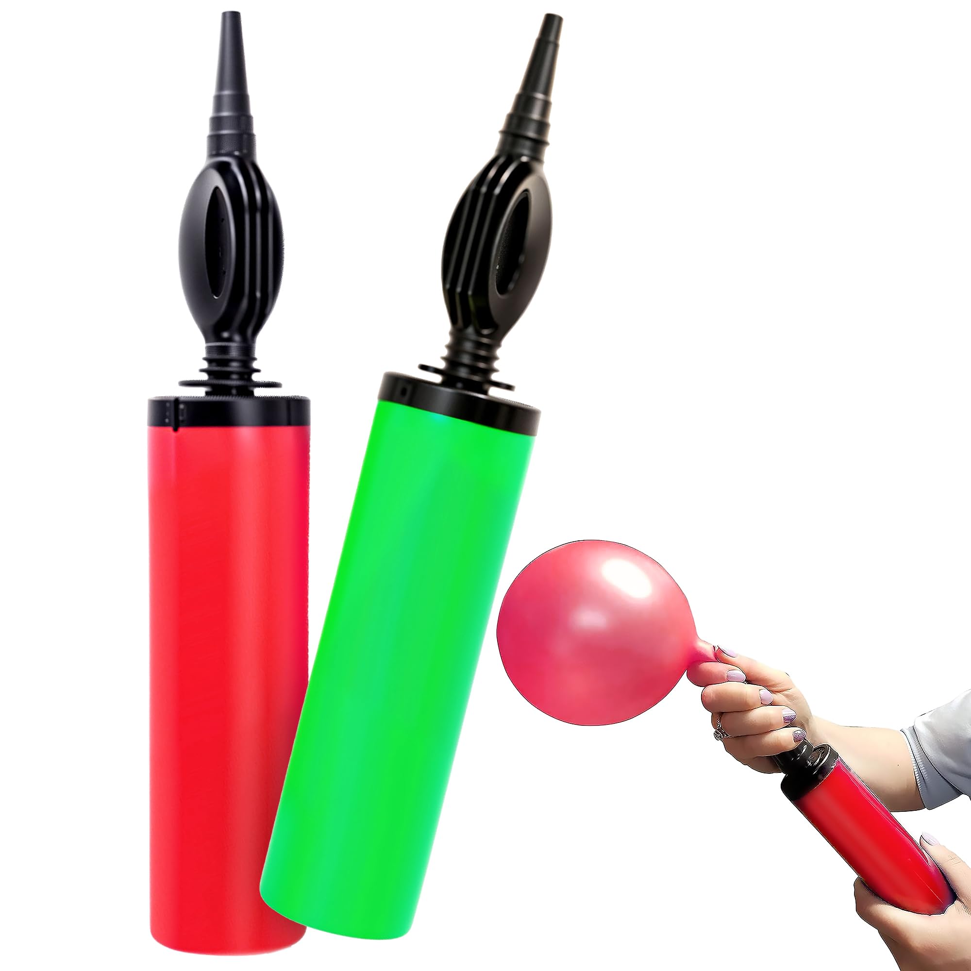 Party Propz Manual Balloon Blower Machine - 2 Pcs Air Balloon Pump | Balloon Pump Machine Hand | Balloon Inflator Pump for Latex, Foil
