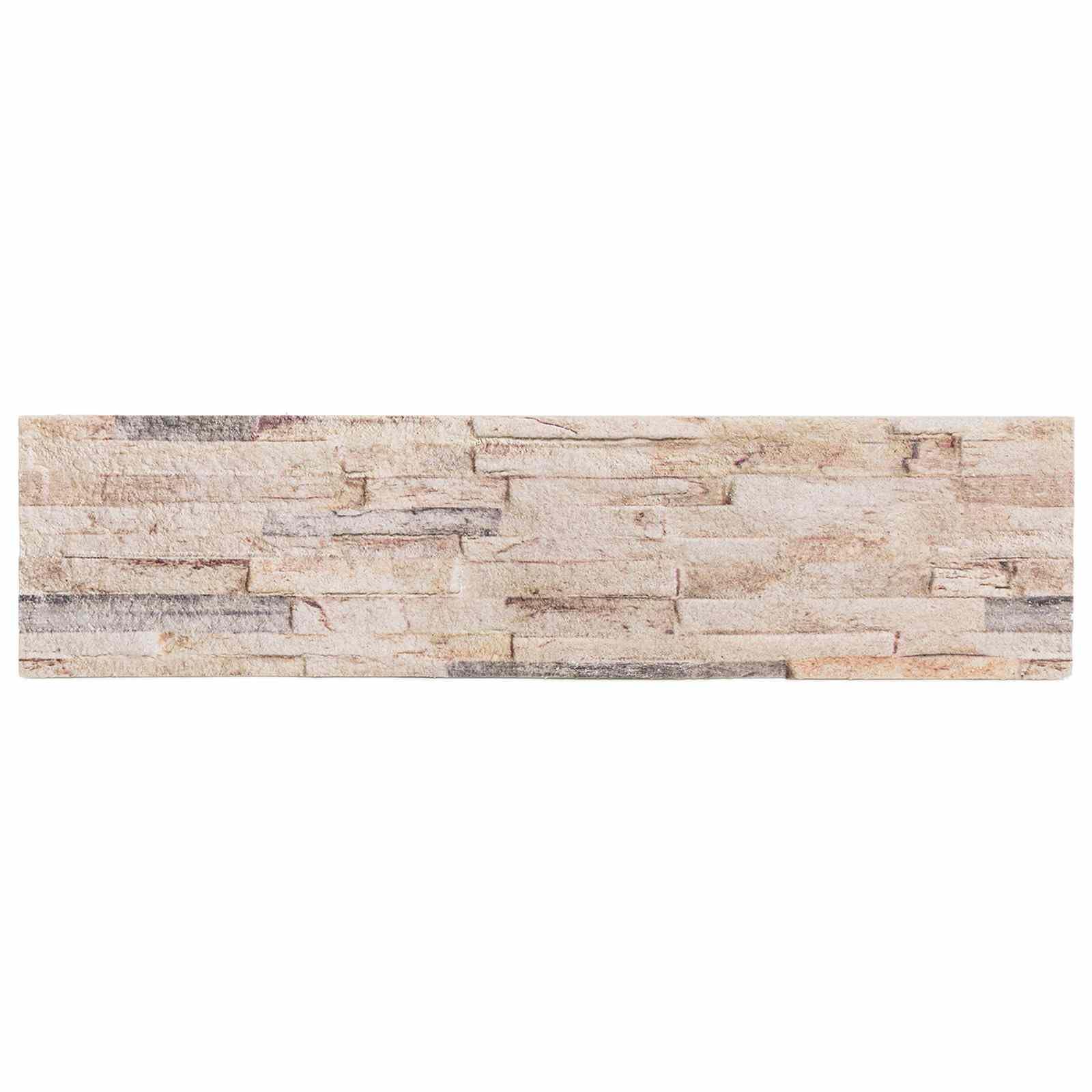 Panele ścienne 10 szt. 100 x 25 cm biało-czerwone pianka EPS