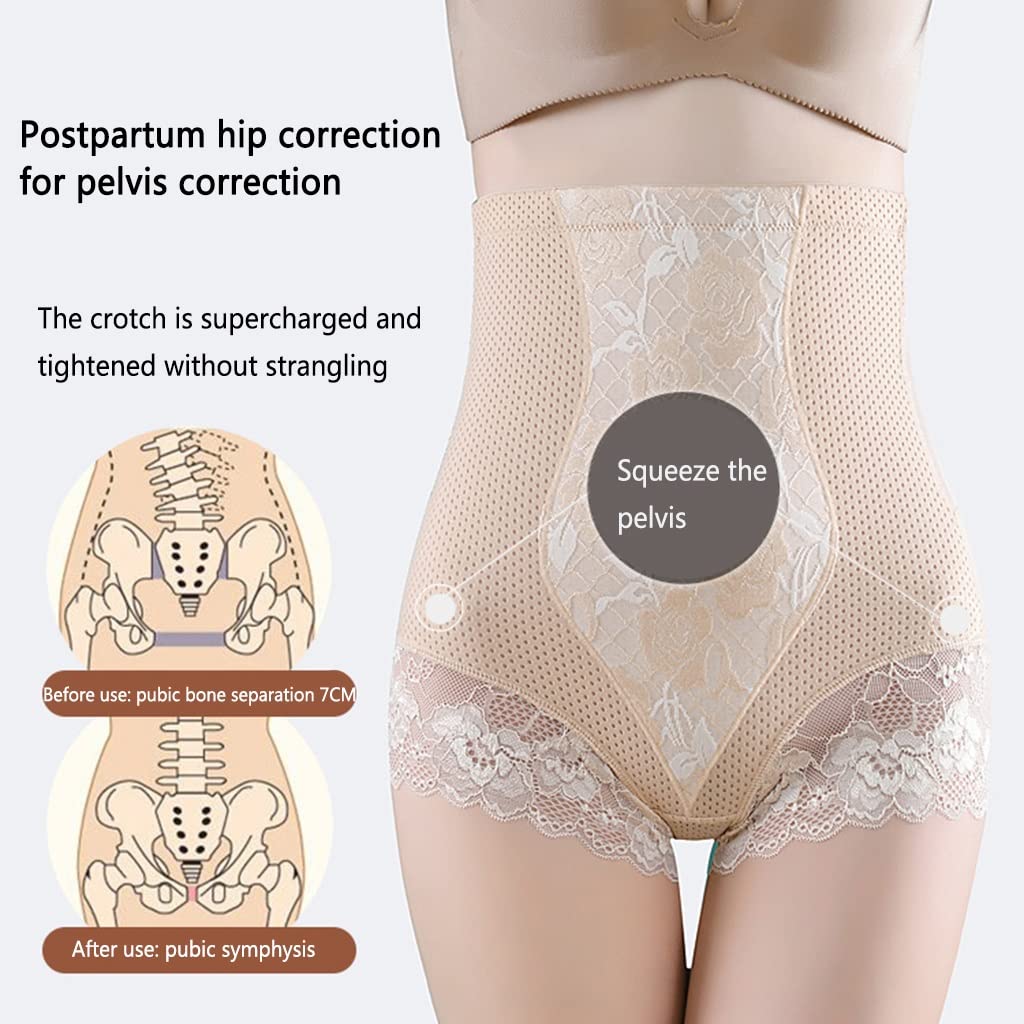 Generic 2 Pezzi Mutandine per il Sollevamento del Culo Della Cintura Dell'addome dopo il Parto Shapewear Hip-up per il Controllo Della Pancia Senza Tracce Anti-arricciatura