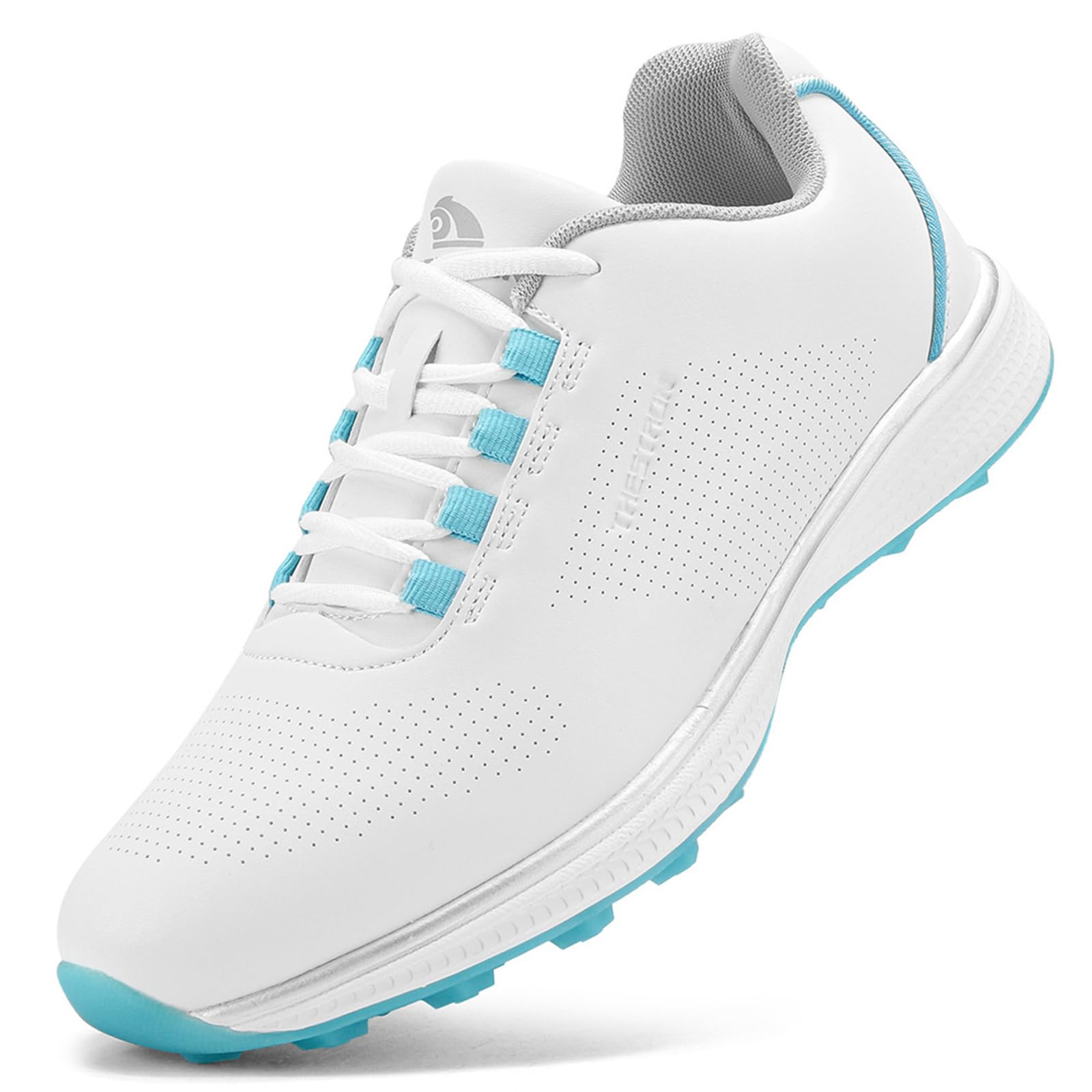 JiuQing Zapatos De Golf para Mujer Profesionales para Exteriores Sin Clavos para Caminar Entrenar Viajar Ligeros
