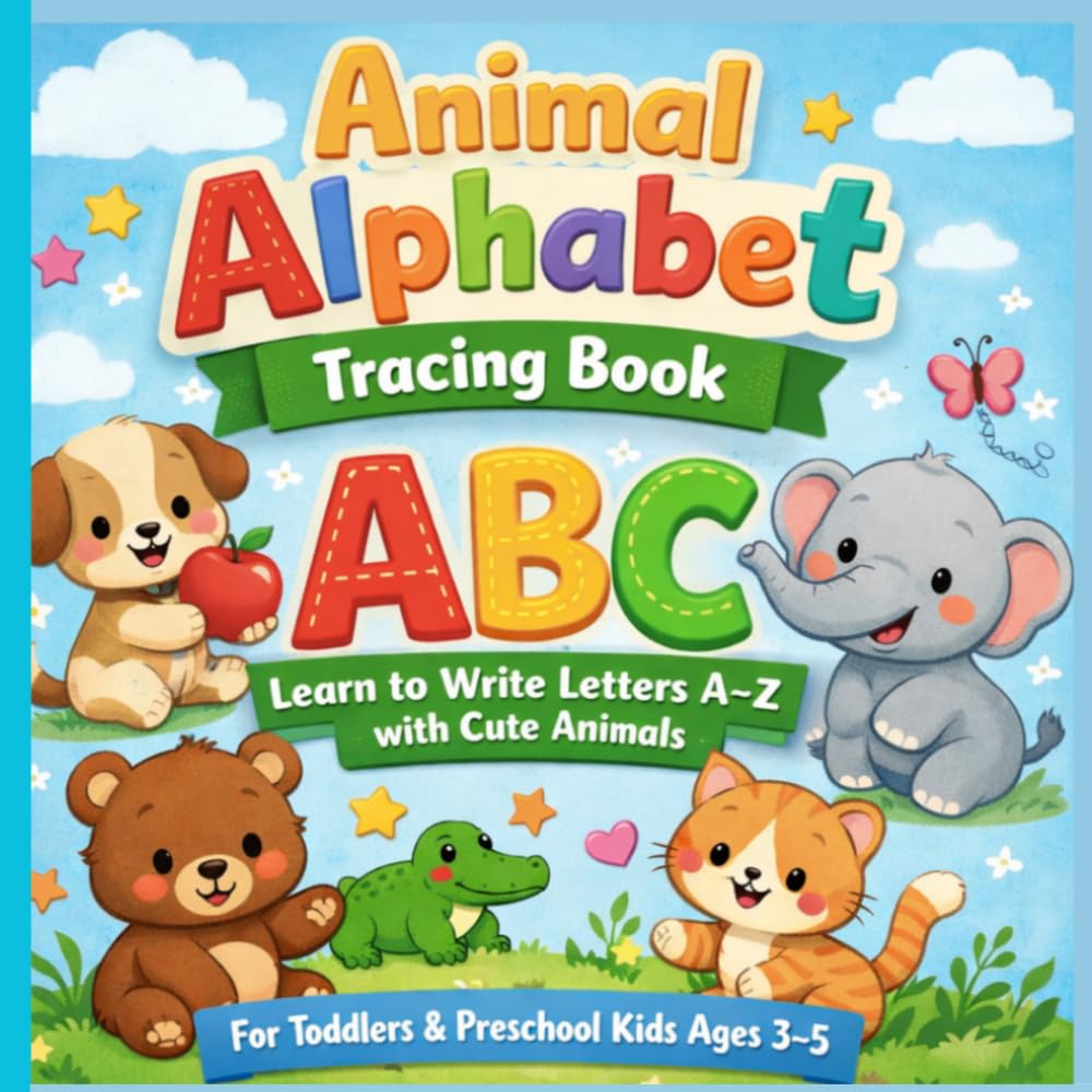 Animal Alphabet Tracing Book
