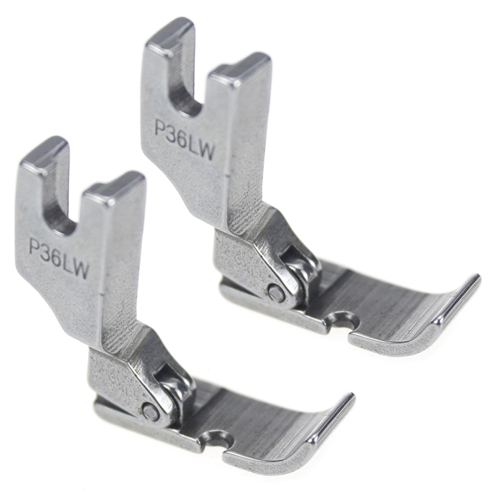 2Pcs Metal Sewing Foot for Flatbed Sewing Machine Multipurpose Presser for Thin/Thick Fabric Left or Right Garment Presser