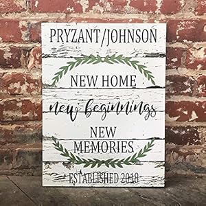 New Home, New Beginnings, New Memories, Christmas/Wedding or Housewarming Gift, Blended Family, Custom Home Decor, Farmhouse Style Canvas, Family New Home New Beginnings New Memories ChristmasWedding or Housewarming Gift Blended Family Custom Home Decor Farmhouse Style Canvas Family