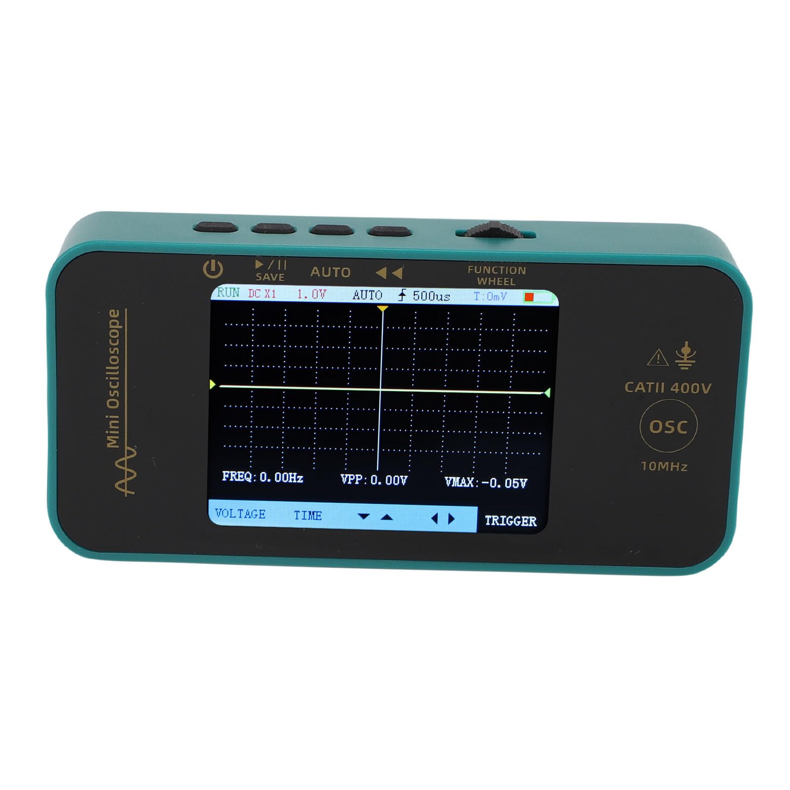 Tragbares Digitales Gerät – 3,2-Zoll-Farbdisplay, 10 MHz Bandbreite, 48 /s Echtzeit-Abtastung – Tragbares Oszilloskop für Elektronikreparaturen, Heimwerkerprojekte und Ingenieurwesen