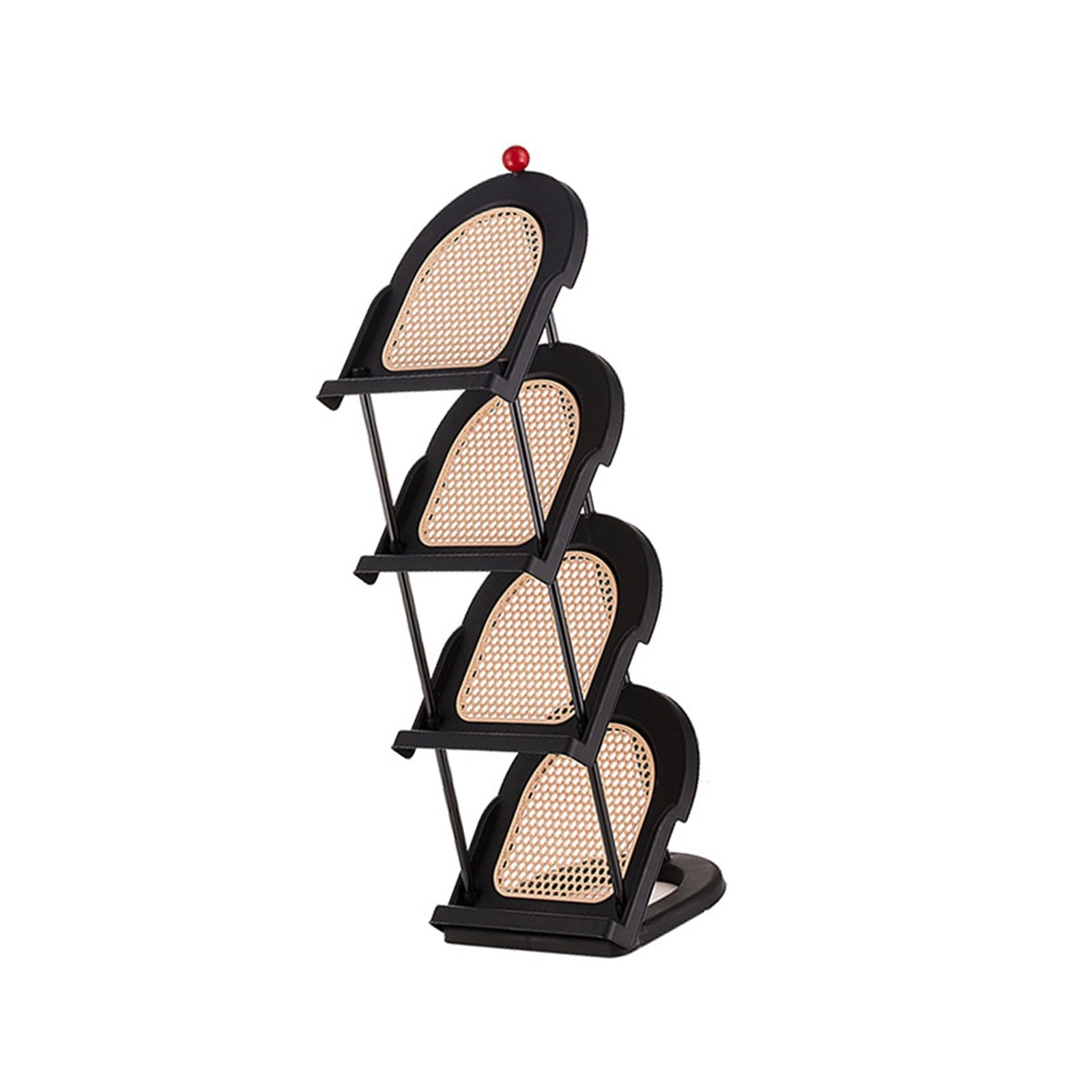 Nucelit Multi Layer Slanted Insert Design Footwear Rack Easy Access Organized Placement Solution Vertical Shoe Rack Angled Shoe