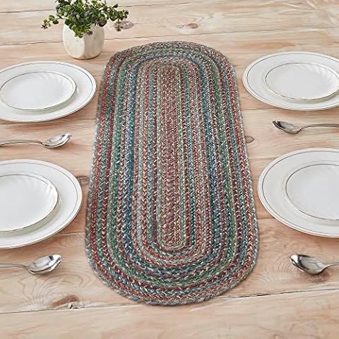 VHC Brands Multi Jute Runner Cover