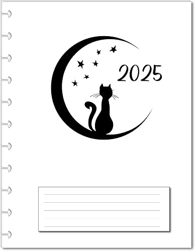 Planificador mensual 2022 para planificador grande de 11 discos insertos de hojas sueltas planificador de 11 discos de 12 meses 85 x 11 pulgadas