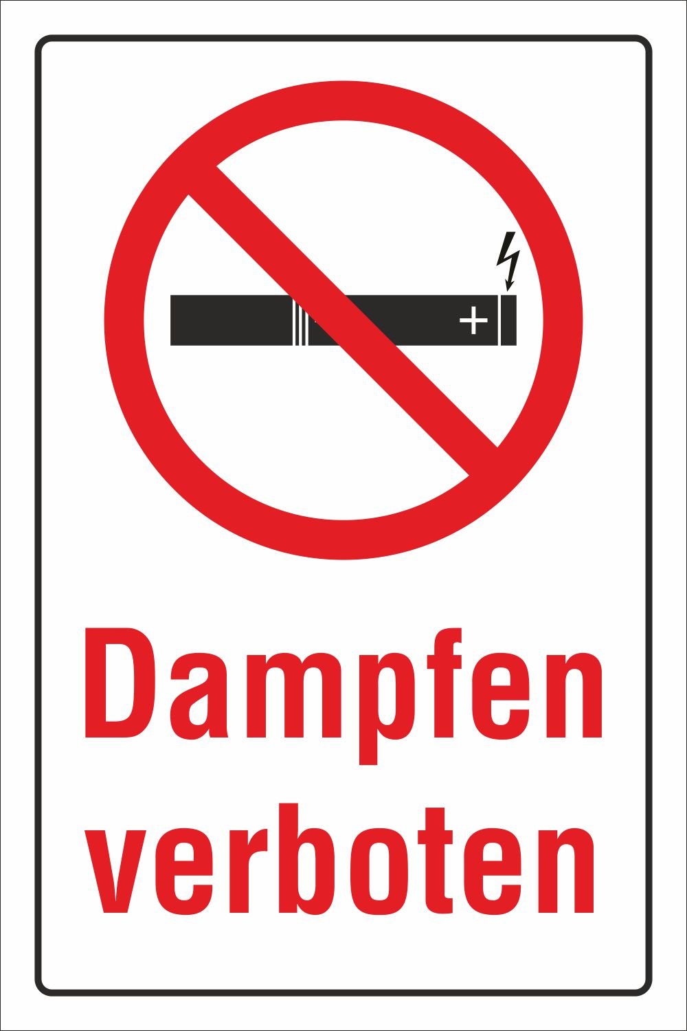 Schild Dampfen Vapen Vapes Rauchen E-Zigaretten verboten 3 mm Alu-Verbund  300 x 200 mm : Amazon.de: Küche, Haushalt & Wohnen