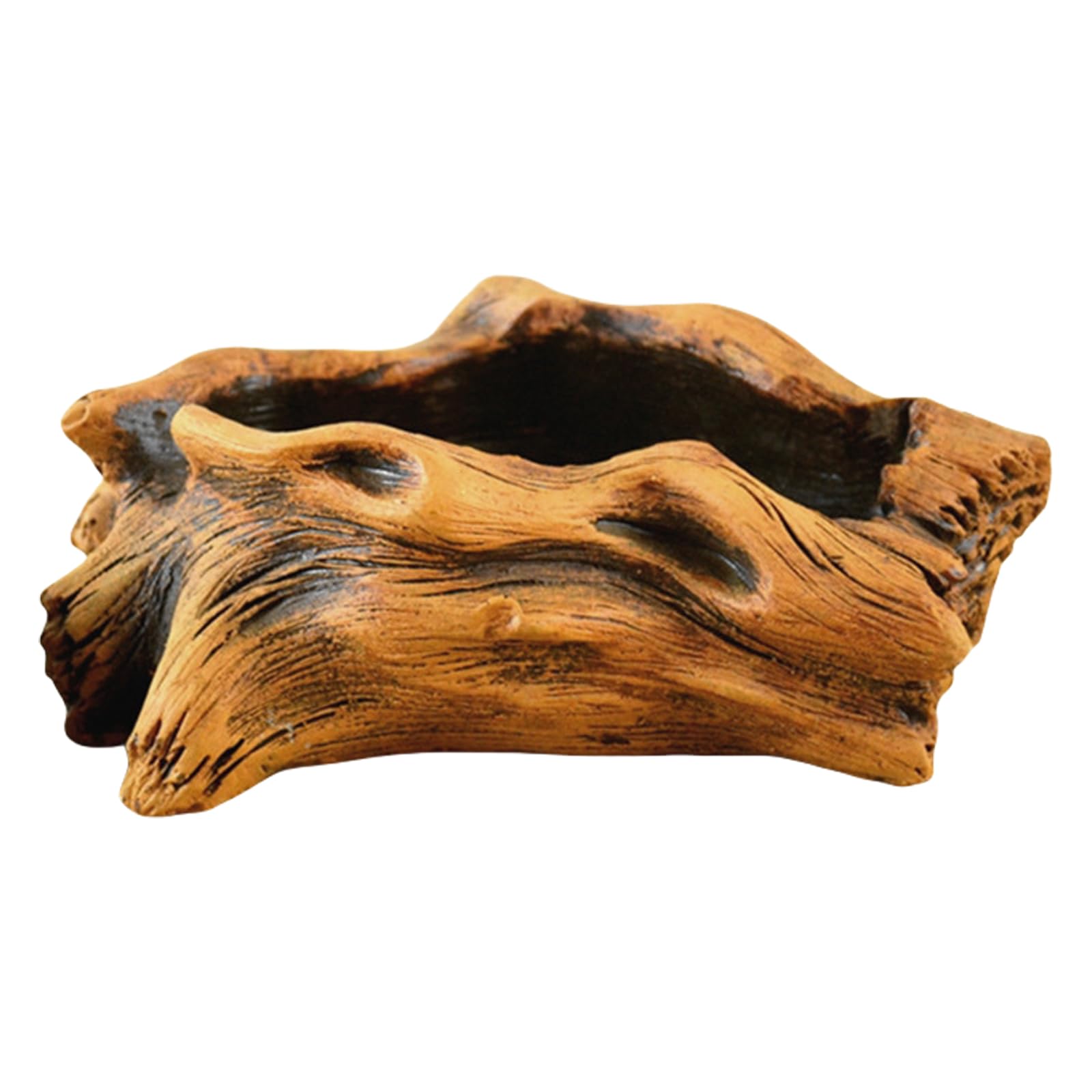 HDOYTXXM Cement Planter with Imitation Tree Root Texture for Succulents Bonsais Garden Display Decorating Indoor Outdoor Bonsais Decors Planter