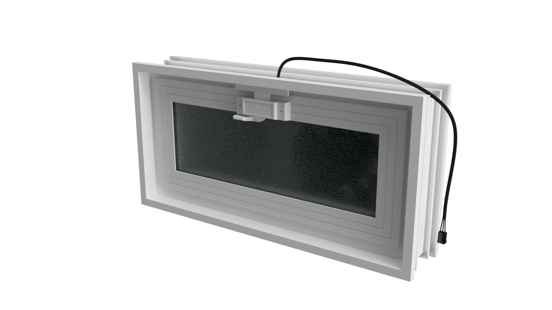 Finestra Di Ventilazione Con Zanzariera - Fuchs Design, Bianca, 579x189x80mm, Per Sostituzione Vetro, Facile Installazione - Foto 12