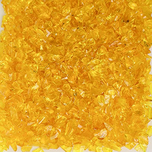 Flat Yellow Terrazzo Glass - American Specialty Glass – Flooring, Countertop, Concrete, Terrazzo Glass - 10 LB, Size 0