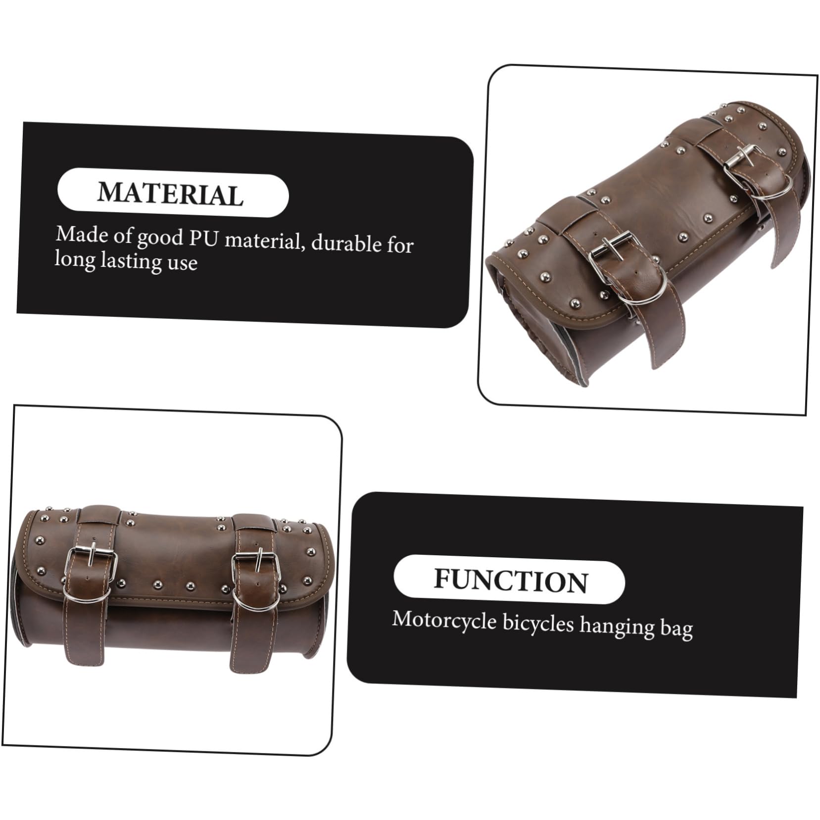 Hemobllo Borsa Manubrio PU Pelle per Organizer Utensili e Ergonomico Capacità Ampia Design Elegante per Viaggi e