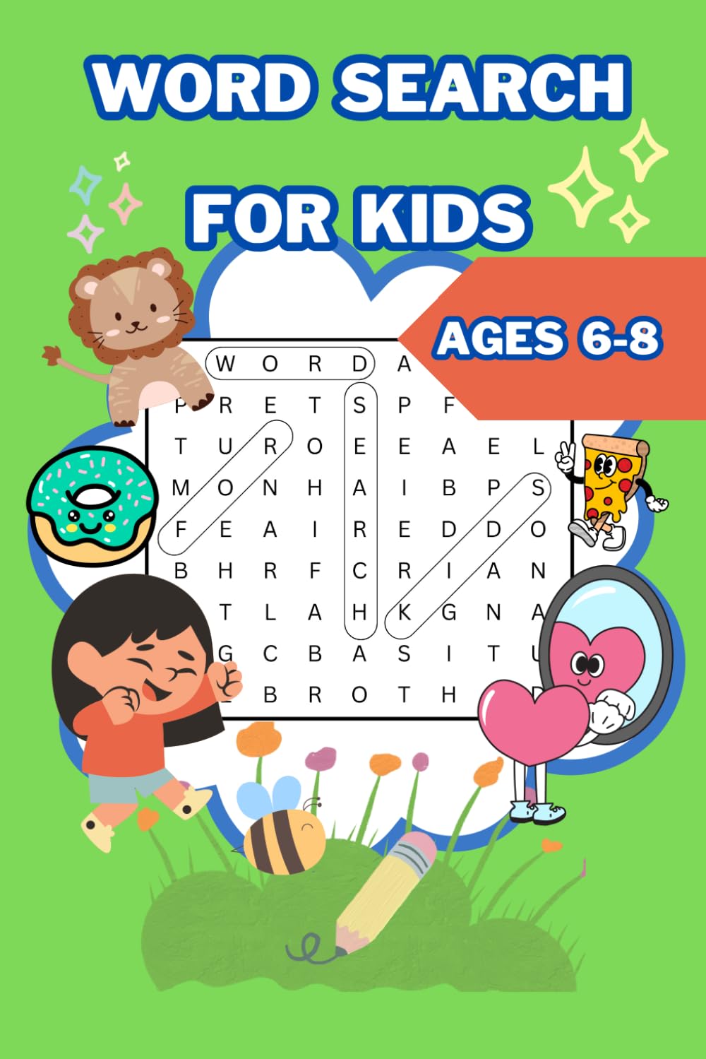 Word search for kids ages 6-8: Puzzle games for kids