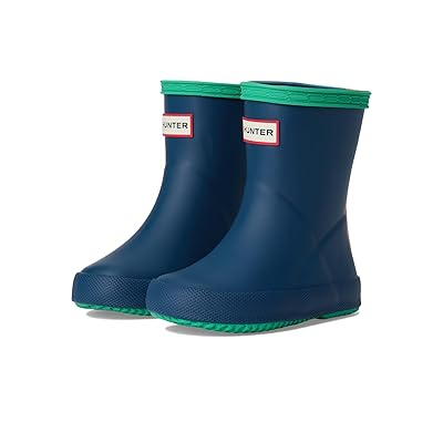 Hunter Kids First Classic Boot (Toddler/Little Kid) Kids Shoes Dark Blue/Teal