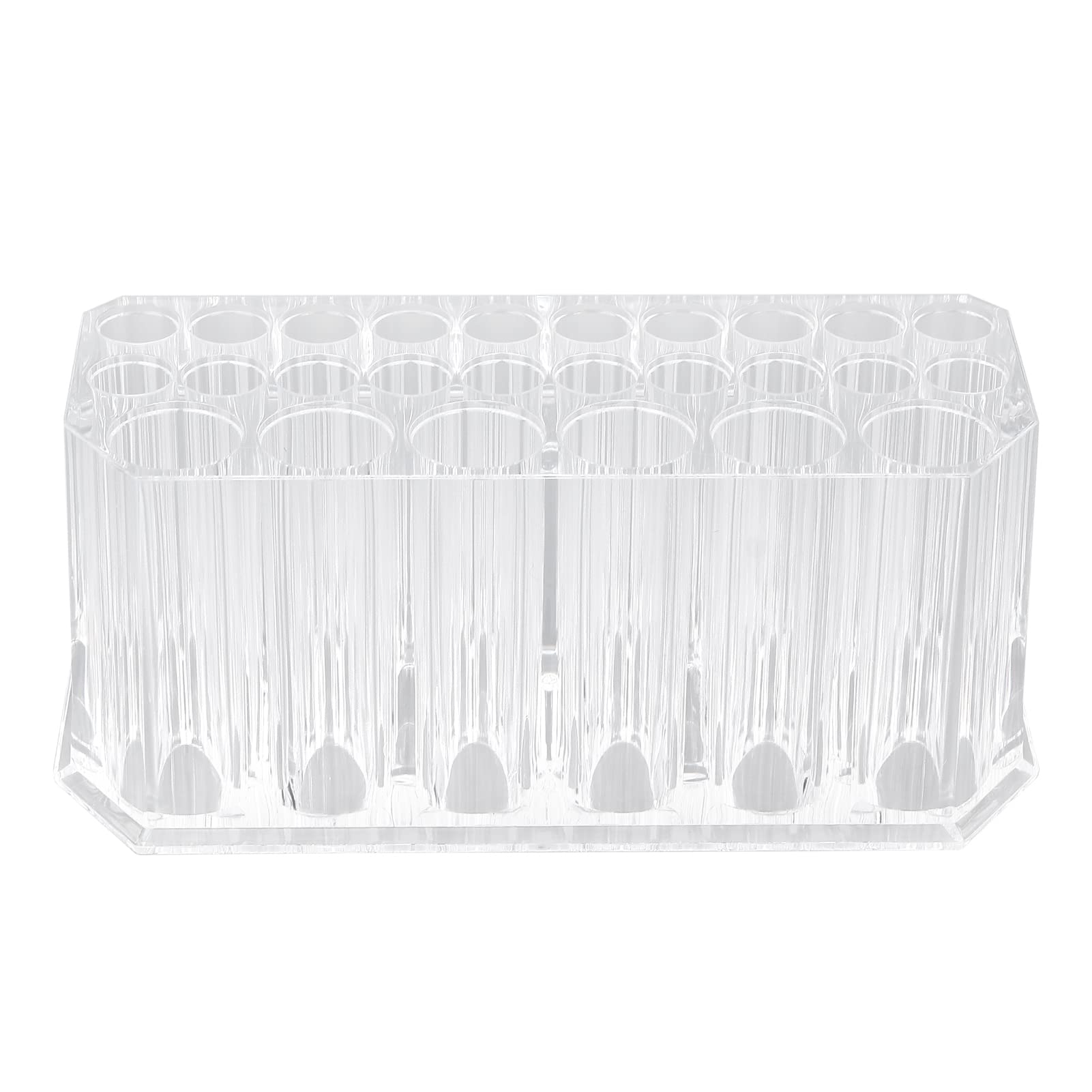 26 Holes Makeup Brush Holders Organizer Keeping Neat Acrylic Material Makeup Organizer Quadrate Design Makeup Organizer Large Capacity Transparent Makeup Storage