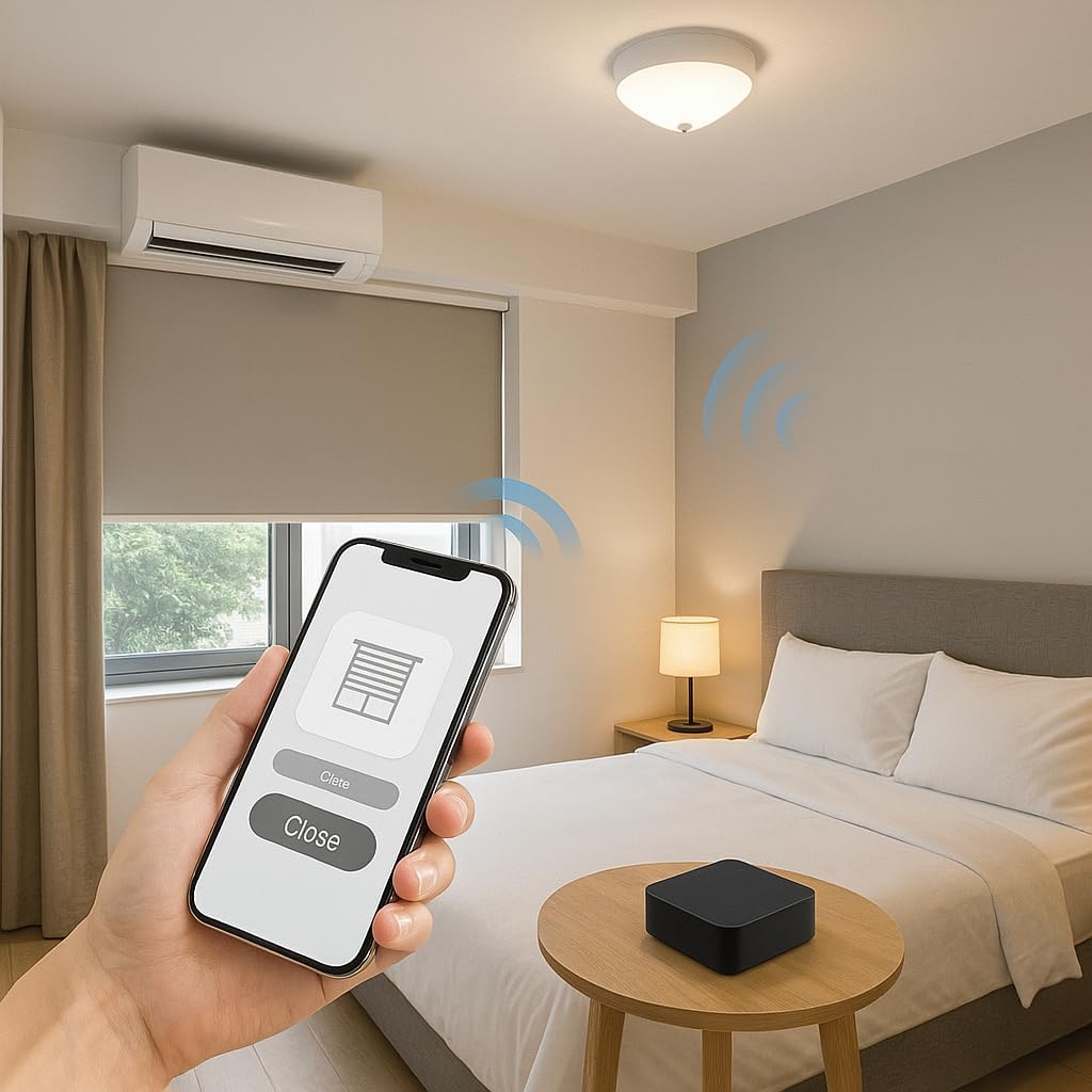 Wi-Fi Universal IR/RF Remote Hub 433.92 MHz Fixed-Code Only, App Control via Smart Life/Tuya, Works with Alexa & Google, 2.4 GHz Wi-Fi Only, USB-C Powered — Control TV, A/C, Fans, RF Switches Blinds 9 61YELZS6LCL. AC SL1024