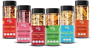 Sponsored Ad - Mix Chips Variety – Healthy Vegan Snacks (Makhana, Spinach, Beetroot, Carrot, Ragi, Quinoa) – Gluten-Free, Low-Calorie, 125g Each Pack (Pack of 6)