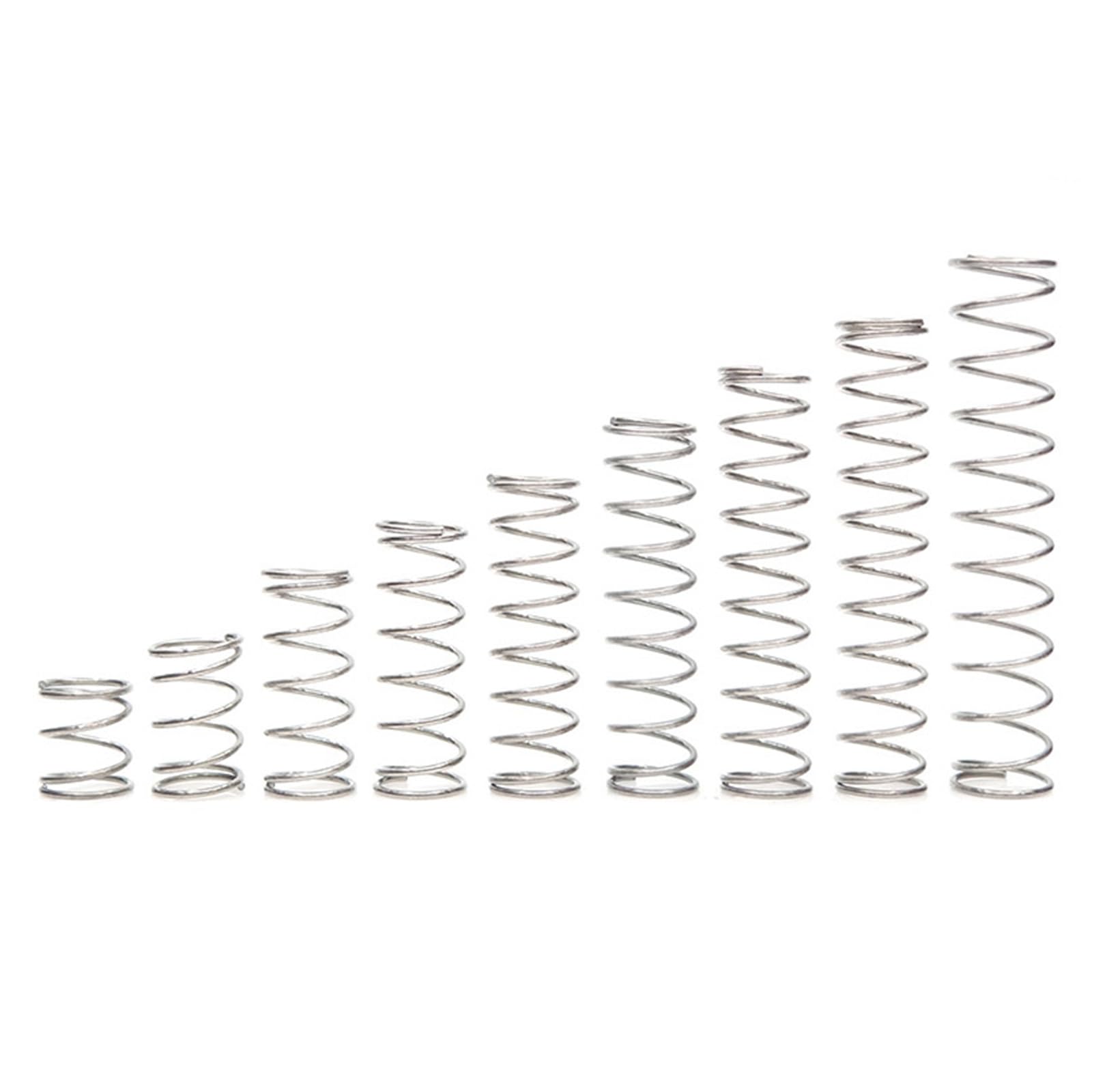 Ressort Mécanique 10 Ressorts Compression Acier 1.2mm X 20mm X 30mm - Noir Anti-rouille - Pour Bricolage Et Industrie Molle A Trazione