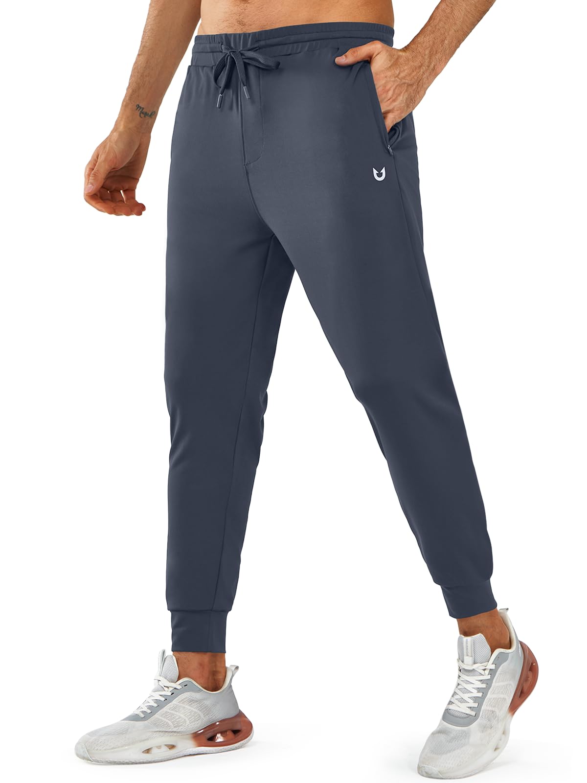 NORTHYARDMen's Joggers Pants with Zipper Pockets Lightweight Sweatpants Athletic Running Workout Track Pants for Men