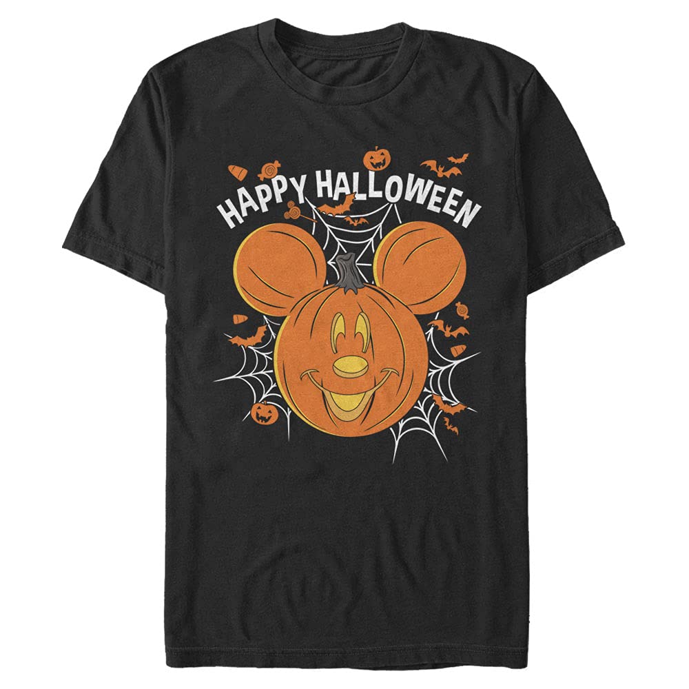 mens Mickey Mouse Jack O Lantern T-Shirt