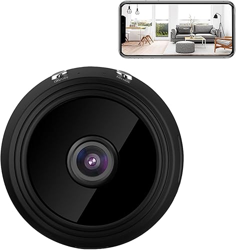 Gicibady - Cámara de seguridad magnética inalámbrica HD 1080p minicámara WiFi inalámbrica detecta movimiento magnético mini cámara espía WiFi HD