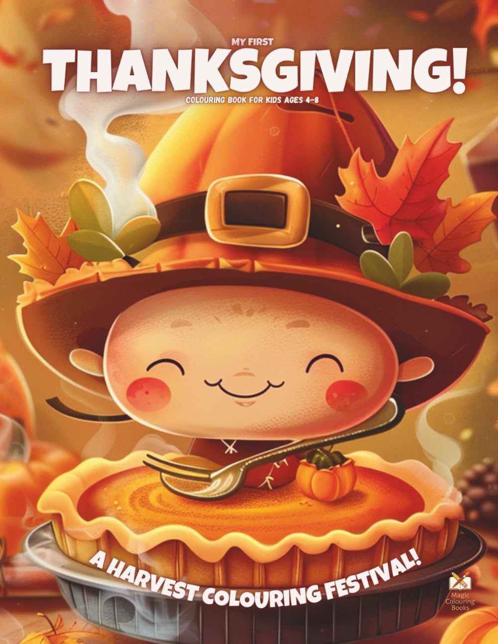My First Thanksgiving!: Colouring Book For Kids Ages 4-8 (Magic Colouring Books Collection)
