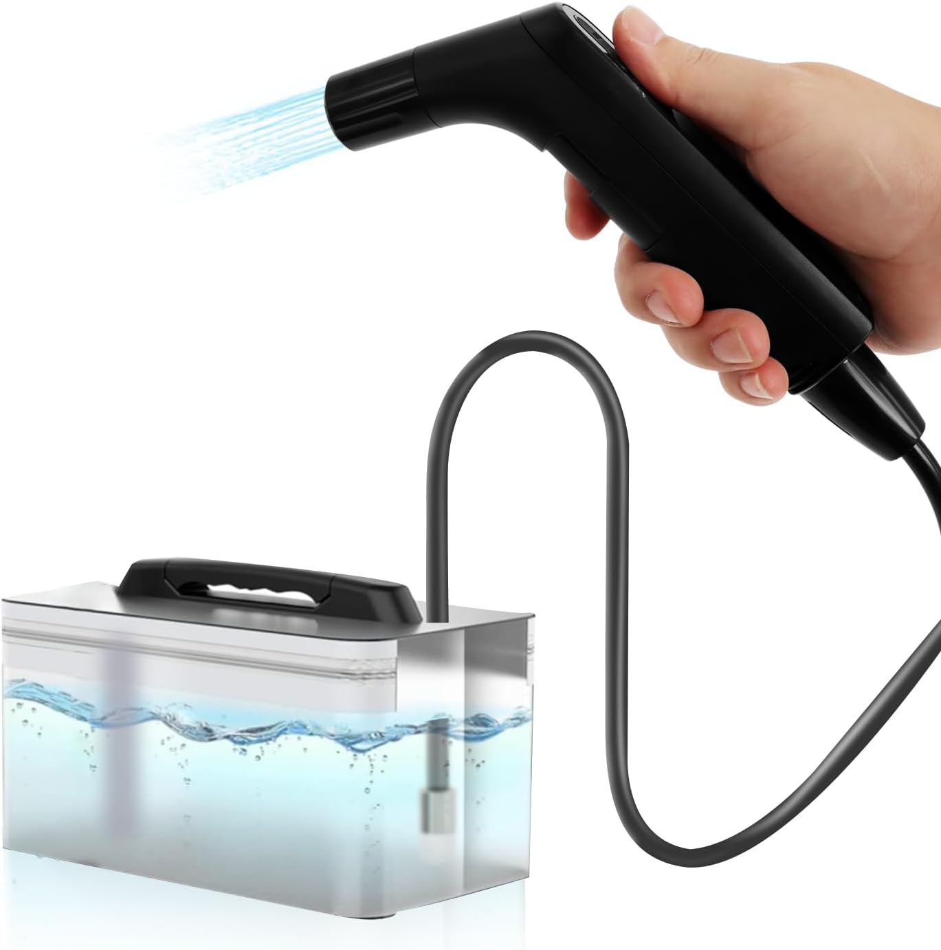 Portable Electric Bidet Sprayer for Travel, Camping, Condo Renters