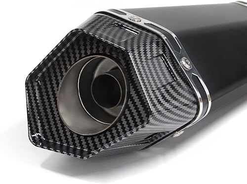 Miniatura 2 de Silenciador universal de escape para motocicleta, silenciadores de tubo de escape de entrada de 1.5-2 pulgadas, puntas de silenciador de