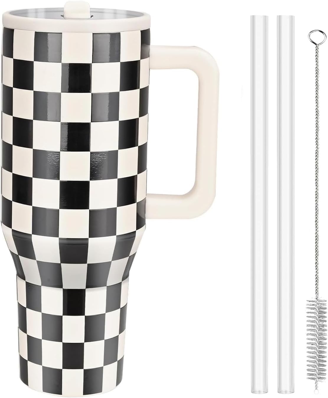 40 OZ LIFESTYLE FLIP STRAW TUMBLER - SECRET GARDEN BLUE main image 1