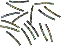 Vista 8 de KAISH Guitarra Roseta Nueva Zelanda Abalón Tiras Curvas Guitarra Soundhole Dimensión 4.921 in* 0.118 in*0.059 in