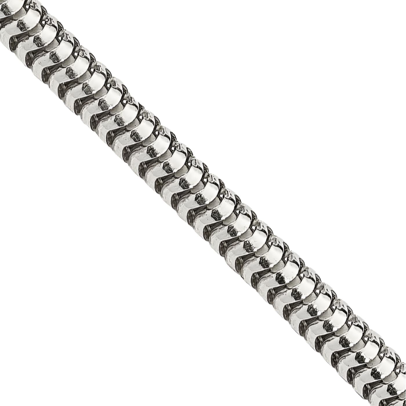IceCarats 925 Sterling Silver Round 3mm Snake Chain Franco Bracelet Polished