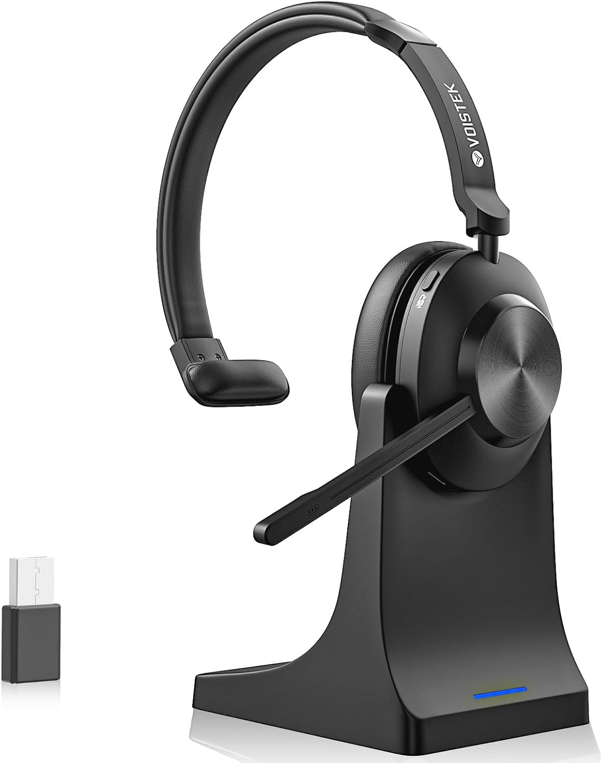 Wireless Headset with Mic for Work, Bluetooth Wireless Headset with Microphone Noise Cancelling & Mute for Work from Home/Office/Call Center/Zoom/Cell Phones/Computer/Laptop/PC(Charging Base) Wireless Headset with Mic for Work, Bluetooth Wireless Headset with Microphone Noise Cancelling & Mute for Work from Home/Office/Call Center/Zoom/Cell Phones/Computer/Laptop/PC(Charging Base)
