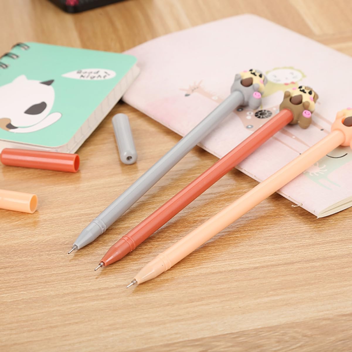 MAGICLULU 30pezzi Pz Penne Gel Adorabili Forma Di Scoiattolo Per Studenti Di Cancelleria Creativa Stili multipli