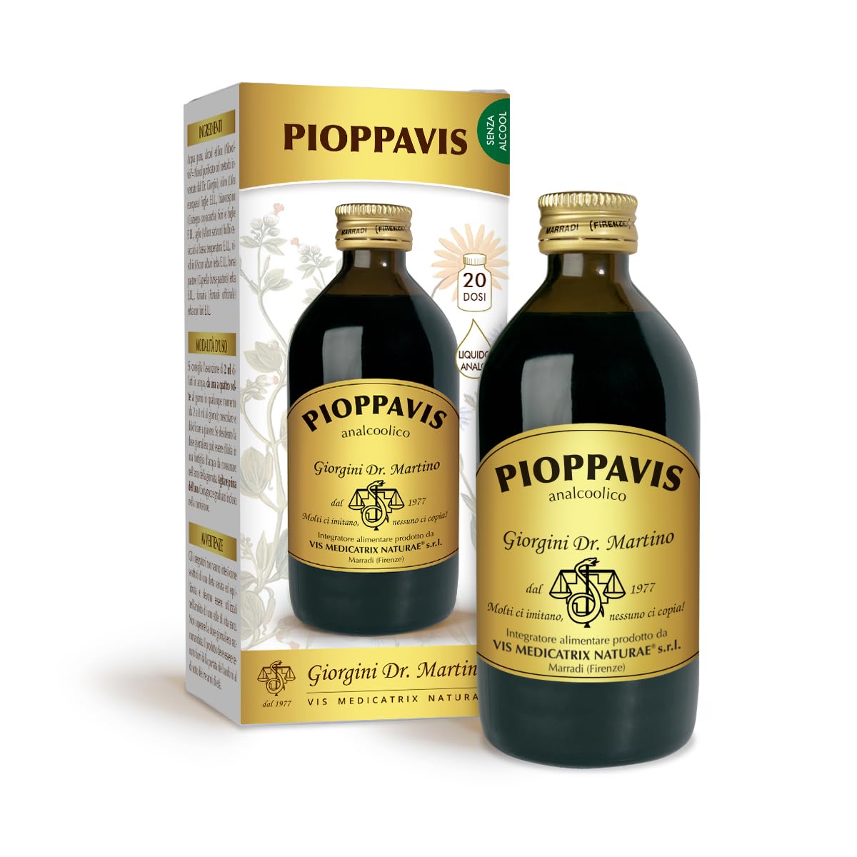 PIOPPAVIS Liquido analcoolico Giorgini Dr. Martino - 200 ml
