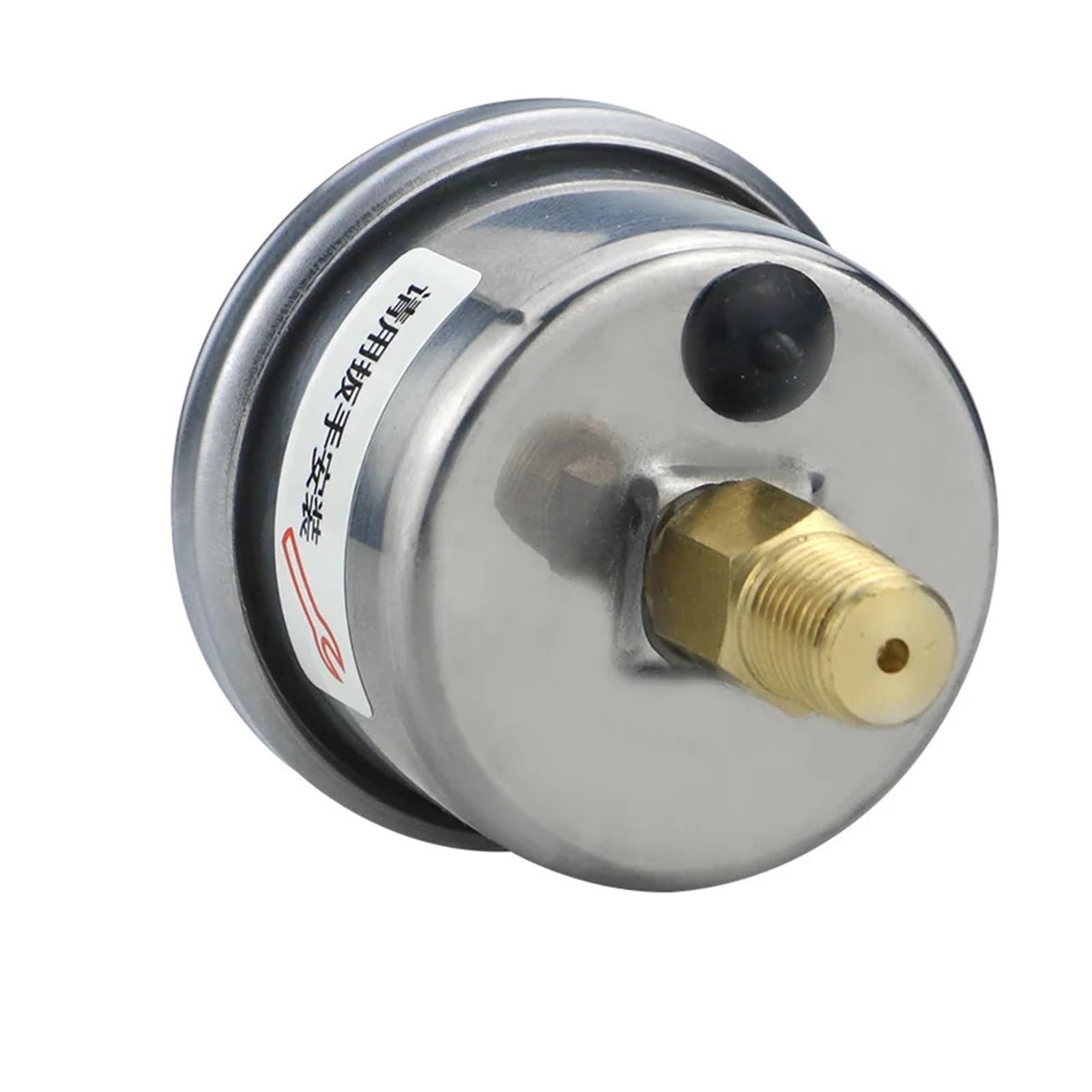 Manometr suchy Manometr próżniowy 40 mm (1-1/2") z przyłączem tylnym (osiowym) i obudową ze stali nierdzewnej, mosiężną uszczelką wodno-gazową (BSPT(ZG) 1-8,0-4bar)
