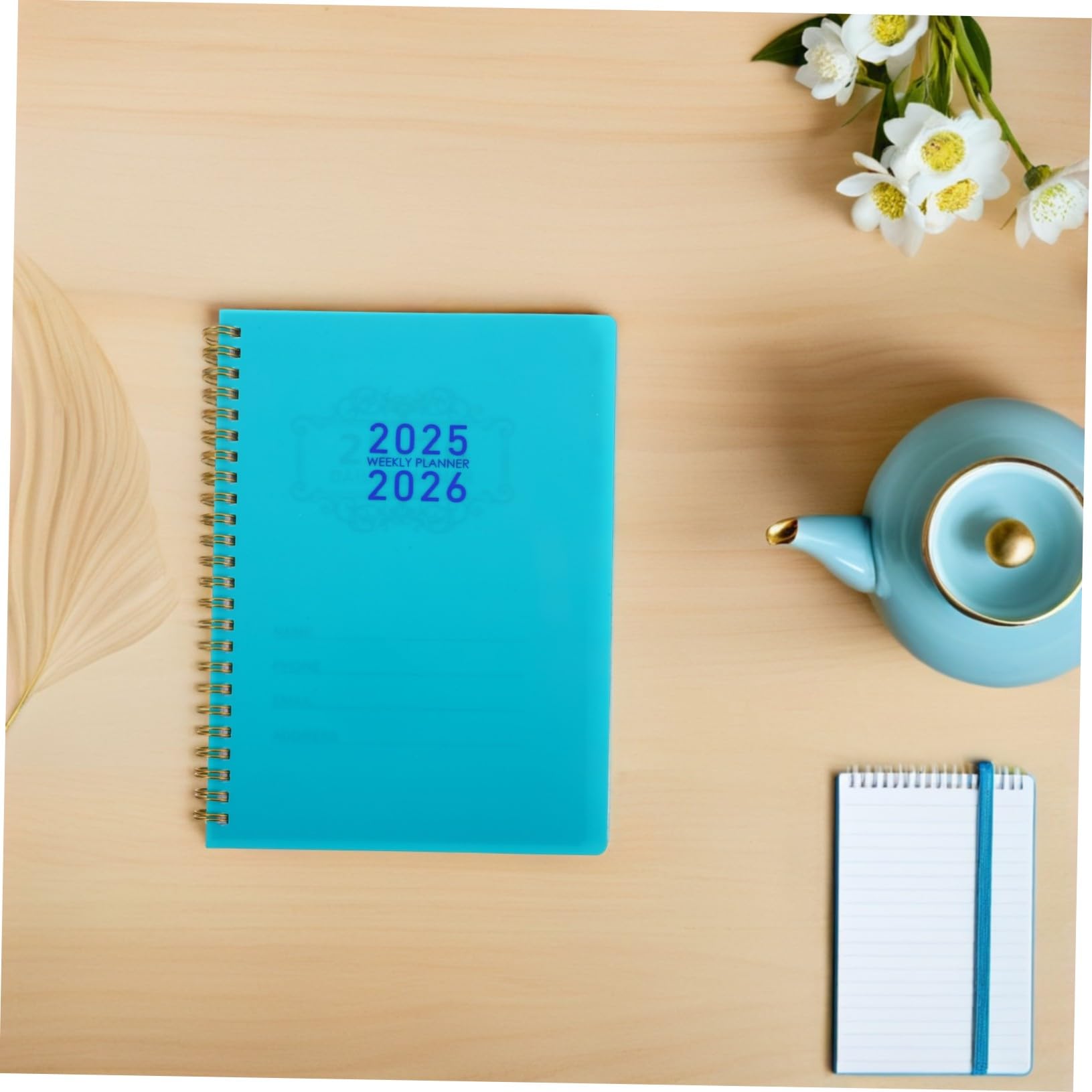2026 Kalender, 2-teiliger minimalistischer Monatskalender zum Aufklappen, Spiralbindung, platzsparend, von Juli bis Dezember, ideal für Büro, Zuhause und Schule.