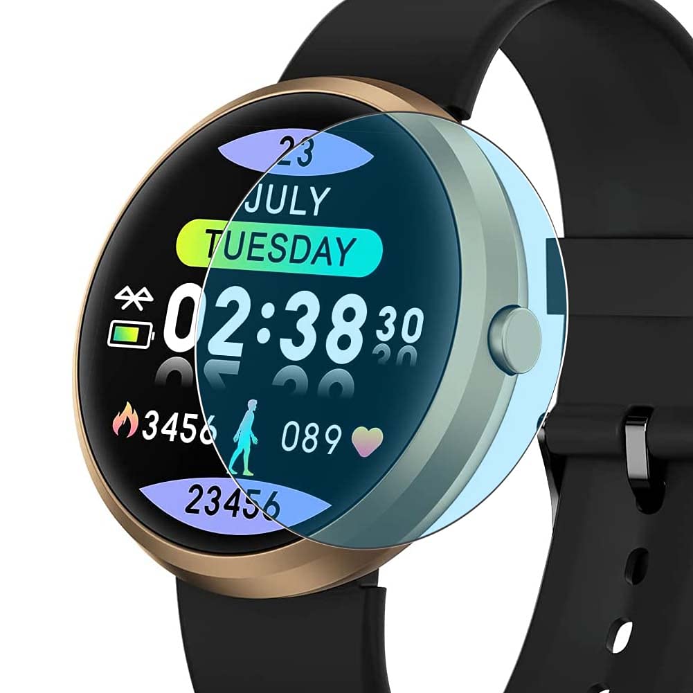 3 Pack Anti Blue Light Screen Protector Film, compatible with BOZLUN B36 PRO 1.09" Smart Watch Smartwatch TPU Guard （ Not Tempered Glass Protectors ）