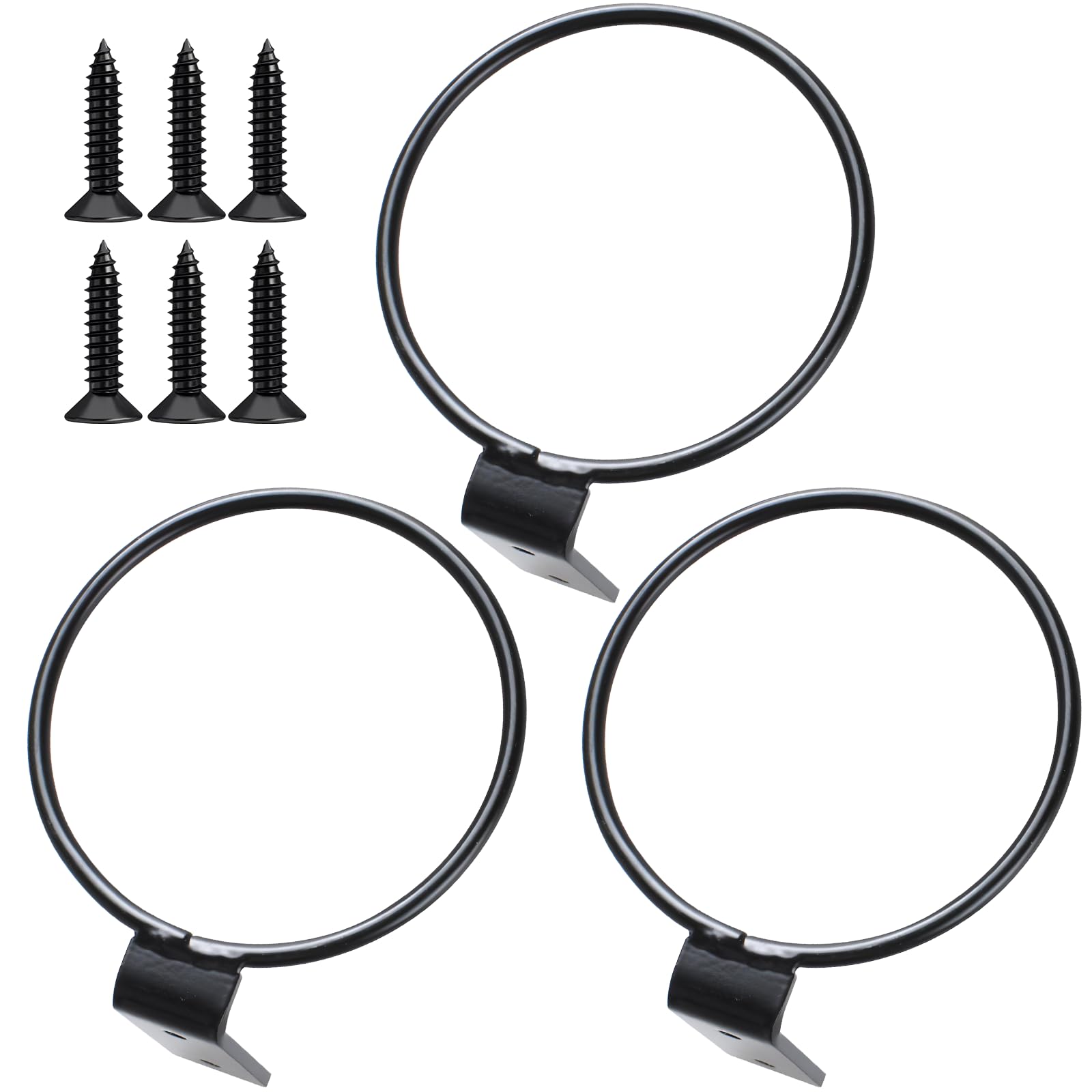 Soporte de Pared Soporte de Maceta,3pcs Metal Montado en la Pared, para Macetas de Pared Soporte para Macetas de Pared Soporte de Maceta de Anillo, para sostener macetas y macetas, Interior, Exterior